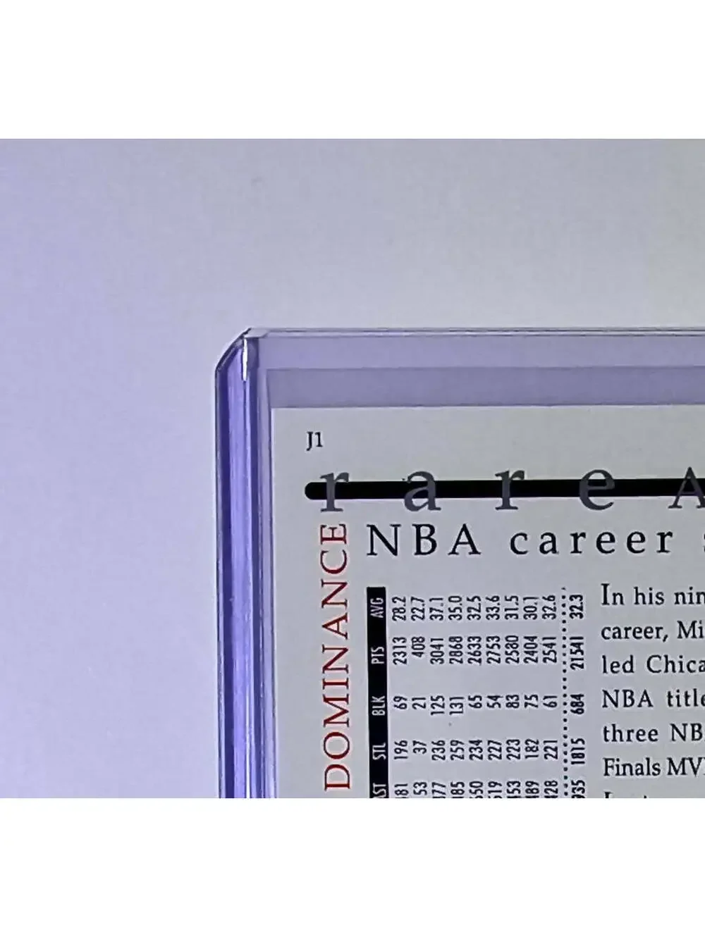 Michael Jordan 1994-95 Upper Deck Rare Air MJ Decade of Dominance #J1 Card Bulls